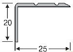 Алюминиевый лестничный профиль AC20