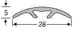Алюминиевые порожки АО28С